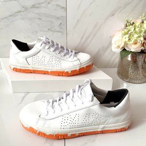 P448 C.S.L Womens Low Top Platform Sneaker White